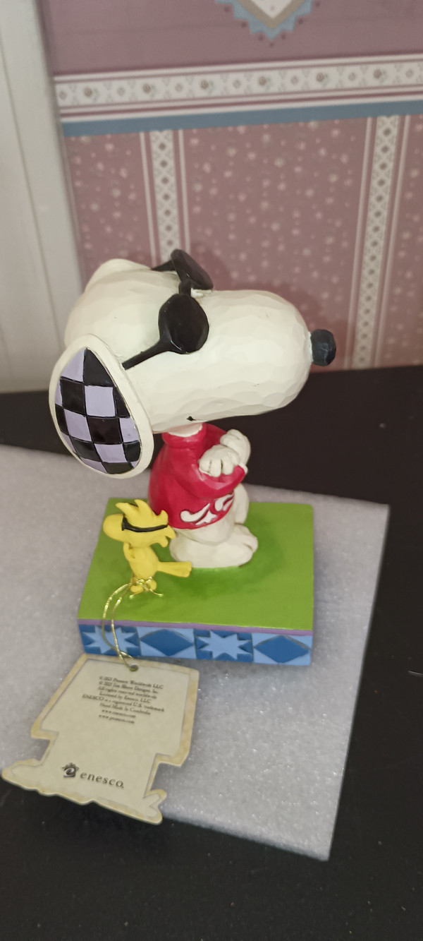 PEANUTS/JIM SHORE -2021 SNOOPY & WOODSTOCK FIGURINE-COOL PALS-NEW IN BOX