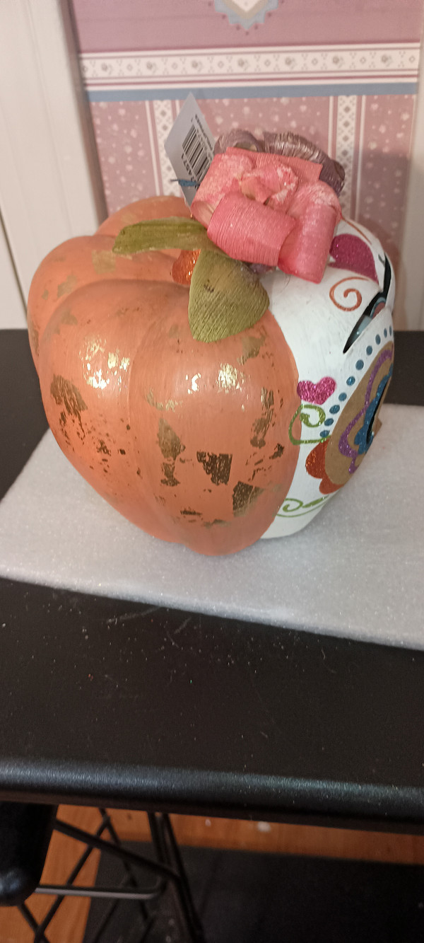 GALLERIE II -HALLOWEEN-DAY OF THE DEAD OWL PUMPKIN FIGURE-2021