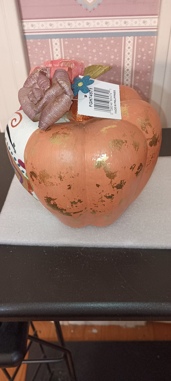 GALLERIE II -HALLOWEEN-DAY OF THE DEAD OWL PUMPKIN FIGURE-2021