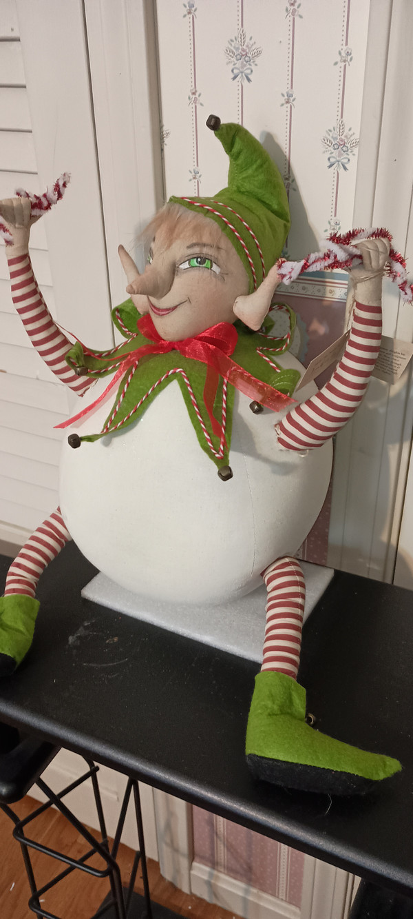 JOE SPENCER-GATHERED TRADITIONS ART DOLL-LOMBARDY ELF-NEW 2022