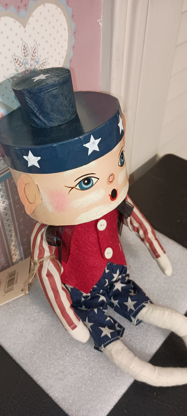 JOE SPENCER- GATHERED TRADITIONS=2023 GLORY SAM ART DOLL-14"H.NEW