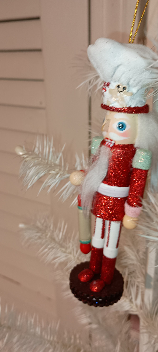 KURT ADLER-2021 6" HOLLYWOOD SWEET NUTCRACKER ORNAMENT-GINGERBREAD HAT. NEW