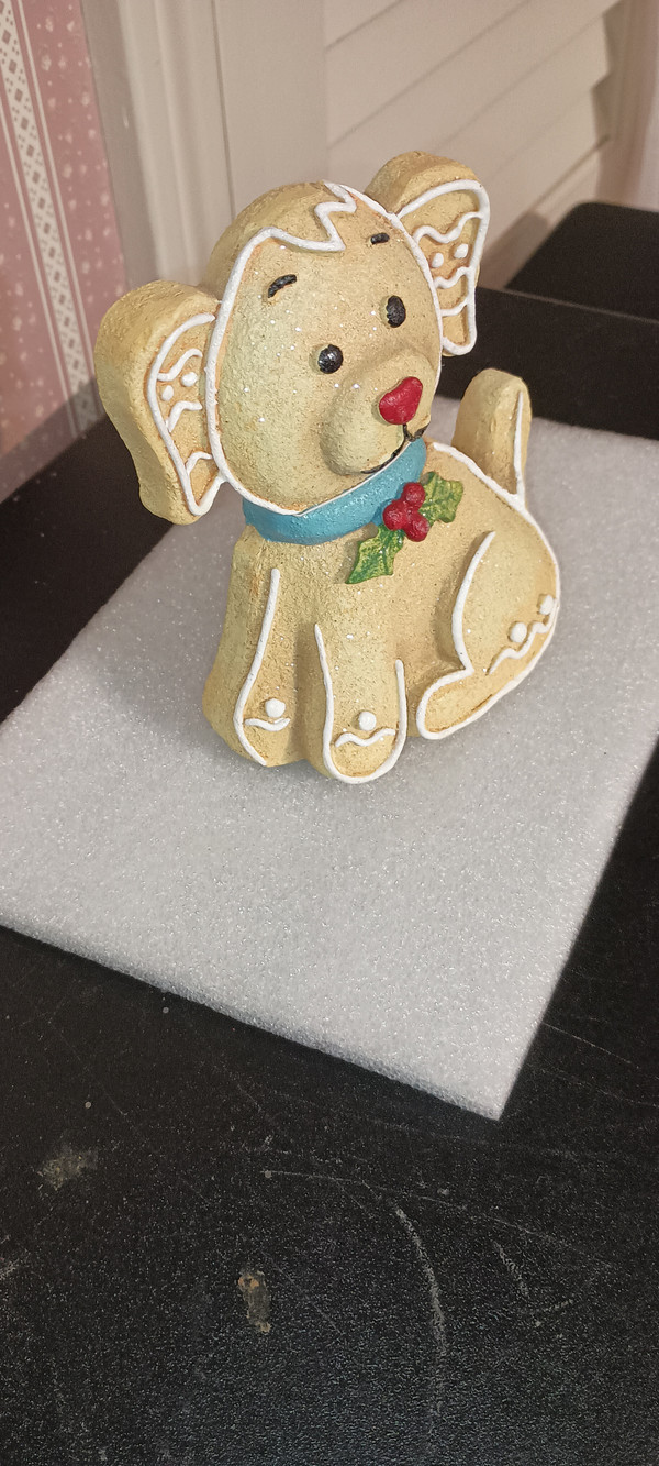 GALLERIE II-GINGERBREAD DOG FIGURE-NEW 2024
