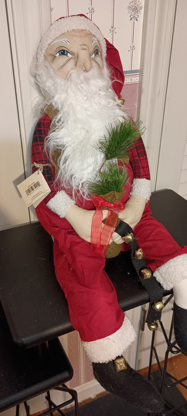 JOE SPENCER-GALLERIE II- GATHERED TRADITIONS ART DOLL- BARTOS SANTA-NEW 2022