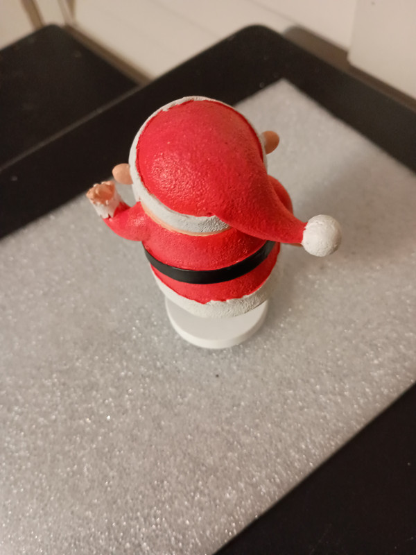 ENESCO=KAWAII-RUDOLPH THE RED NOSE REINDEER-SANTA FIGURE-NEW IN BOX