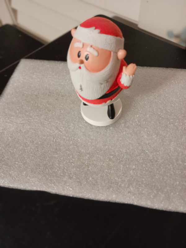 ENESCO=KAWAII-RUDOLPH THE RED NOSE REINDEER-SANTA FIGURE-NEW IN BOX