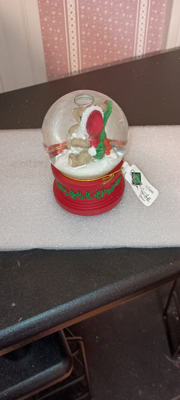 CHARMING TAILS-2021-5" MOUSE DOME WATER GLASS-NEW IN BOX