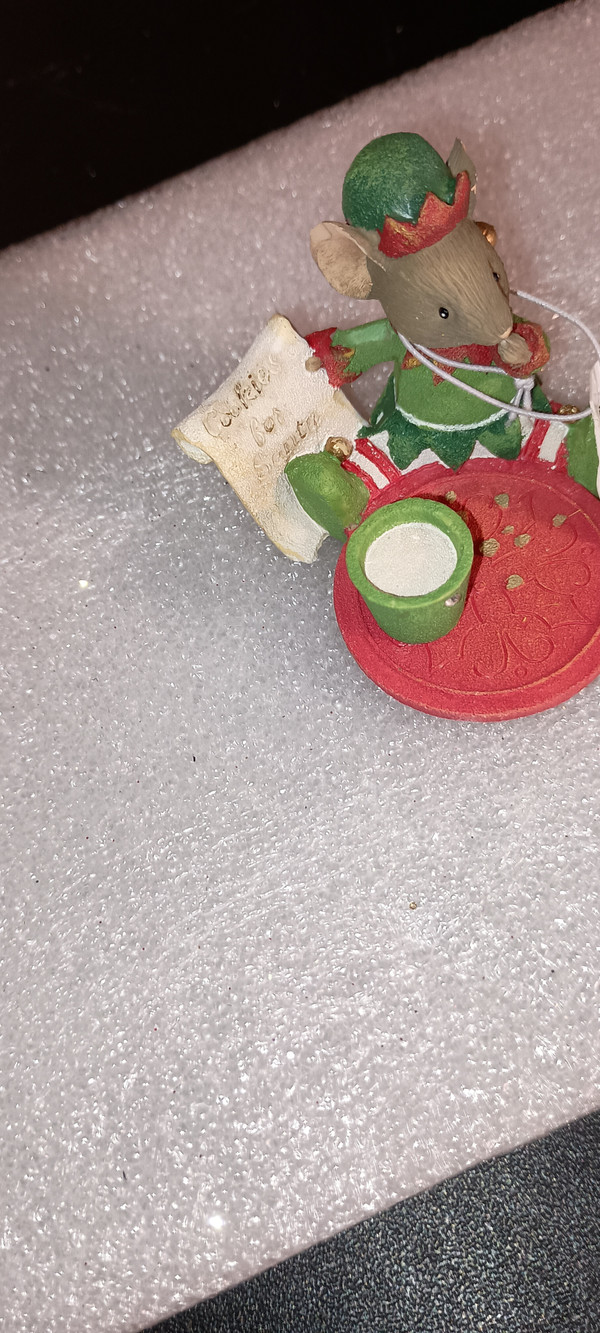 TAILS WITH HEART-MOUSE IN THE HOUSE- COOKIES FOR SANTA MINI FIGURE-NEW IN BOX
