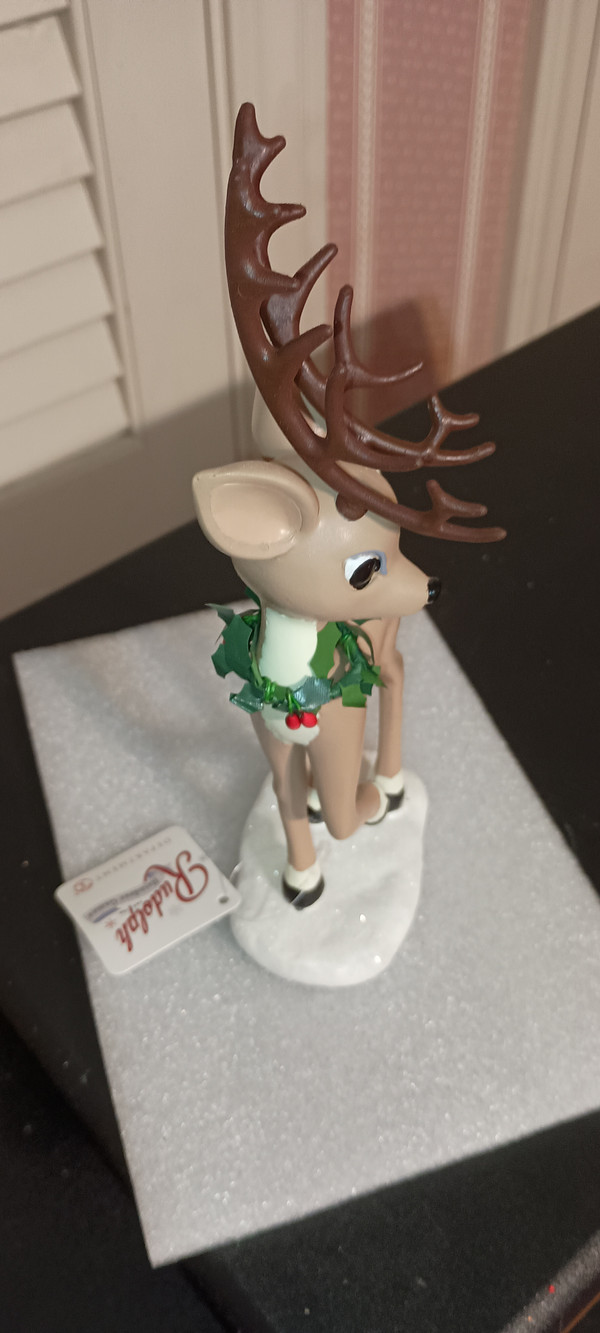 DEPT. 56 RUDOLPH THE RED NOSE REINDEER GAMES FIGURE-DONNER-NEW IN BOX.