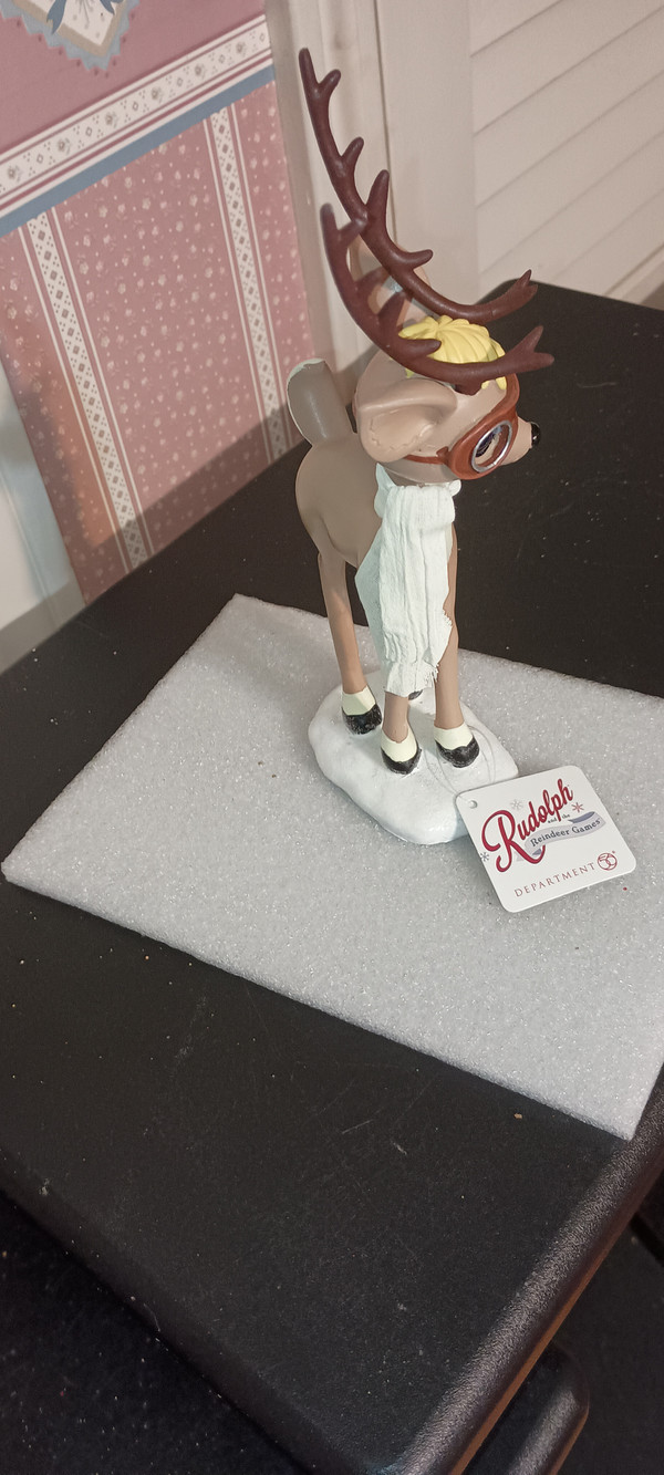 DEPT. 56-RUDOLPH THE RED NOSED REINDEER GAMES FIGURE-BLITZEN-NEW -2019