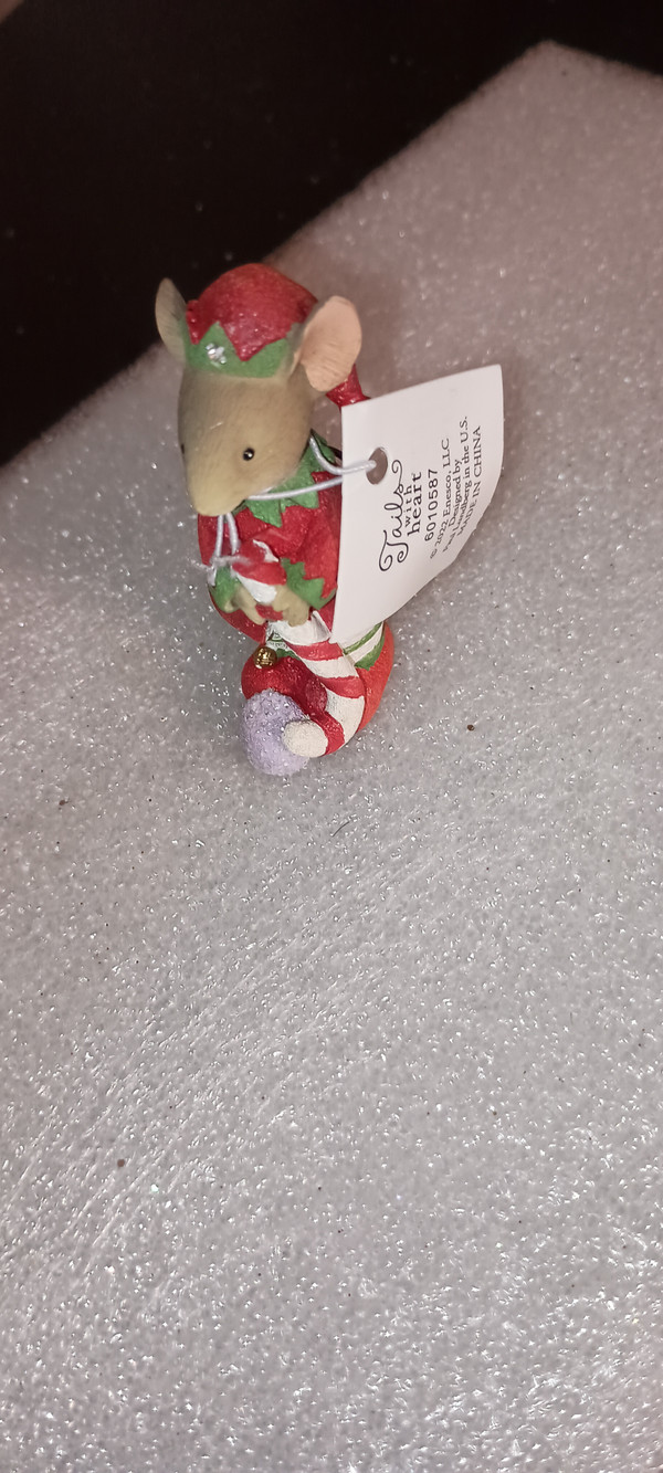 TAILS WITH HEART MINI FIGURINE- MOUSE IN THE HOUSE- GUMDROP GOLFING-NEW IN BOX