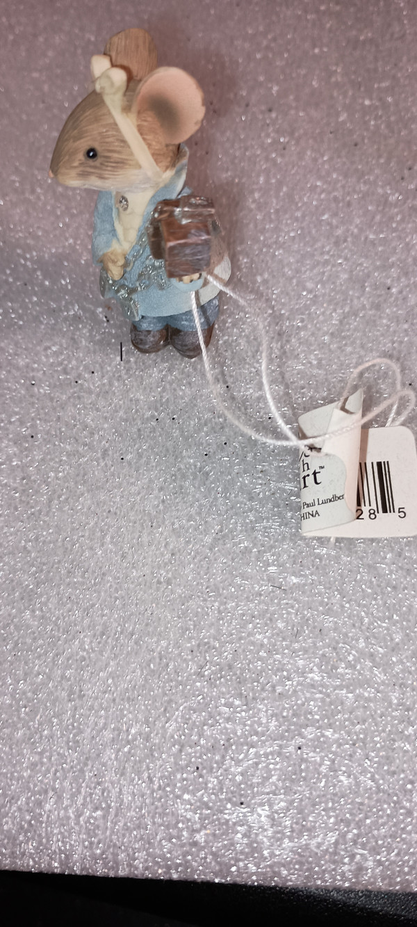 TAILS WITH HEART CHRISTMAS CAROLMINI FIGURINE-JACOB MARLEY MOUSE. 2020-NEW IN BOX.
