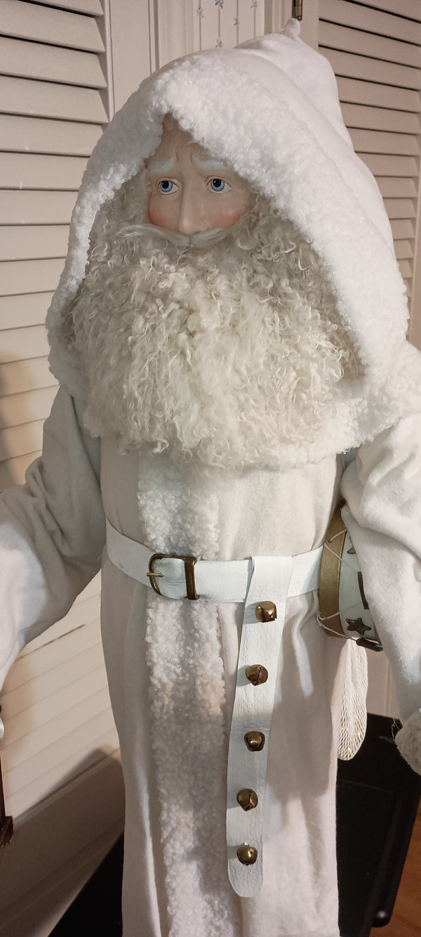 BETHANT LOWE-2022 WINTER FATHER CHRISTMAS WITH LANTERN FIGURE-36"H-NEW.