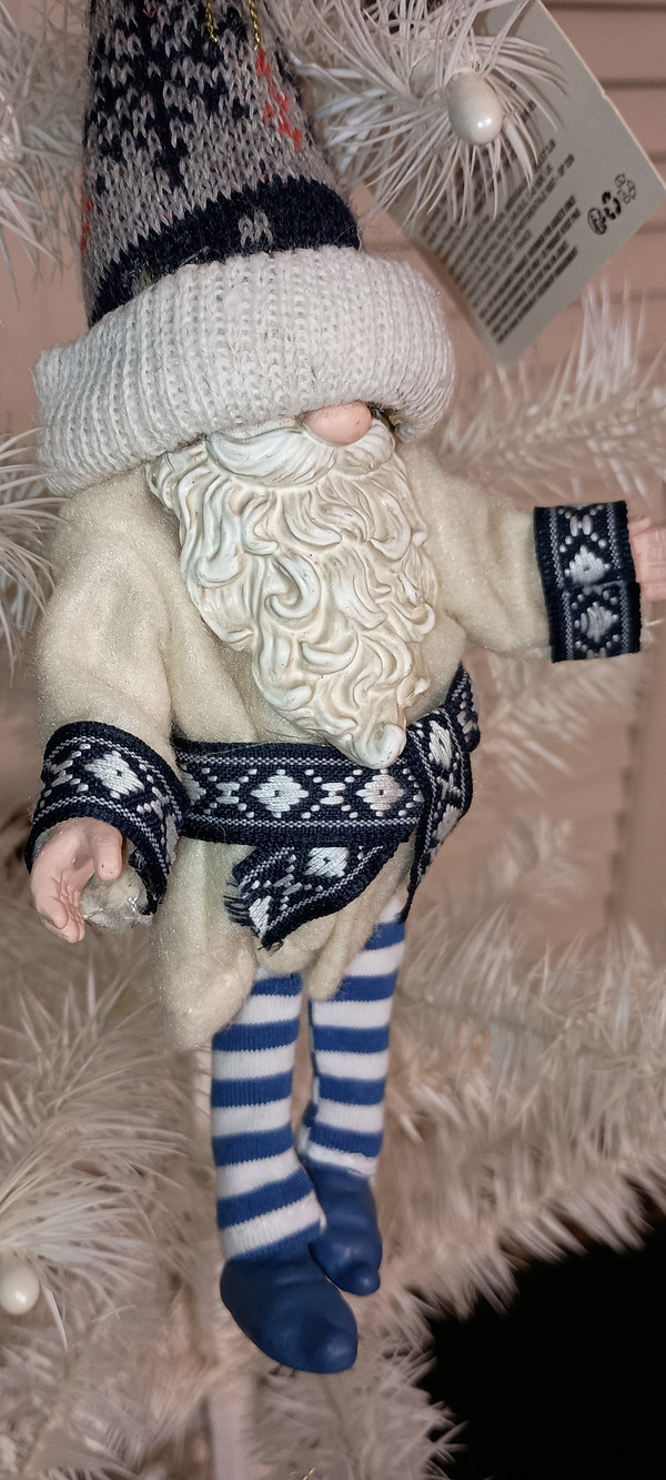 POSSIBLE DREAMS CLOTHIQUE ORNAMENT- ICE BLUE GNOME-2022-NEW