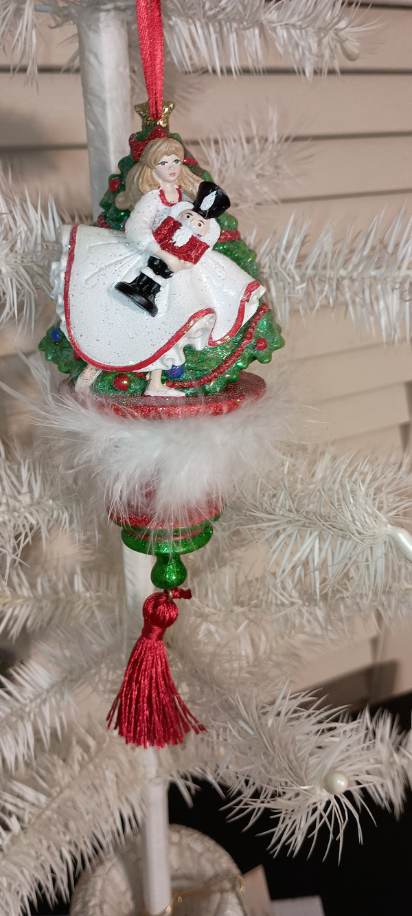 KURT ADLER-2025 HOLLY HATS ORNAMENT-CLARA FROM THE NUTCRACKER SUITE BALLET-NEW IN BOX