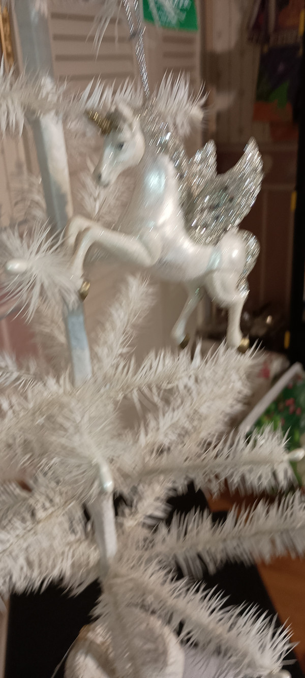 KURT ADLER- 2025 GLASS PEGASUS ORNAMENT-NEW