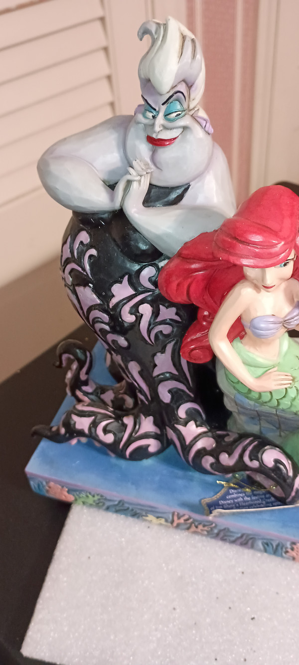 DISNEY TRADITIONS/JIM SHORE-2022 AREL & URSULA FIGURE-NEW IN BOX