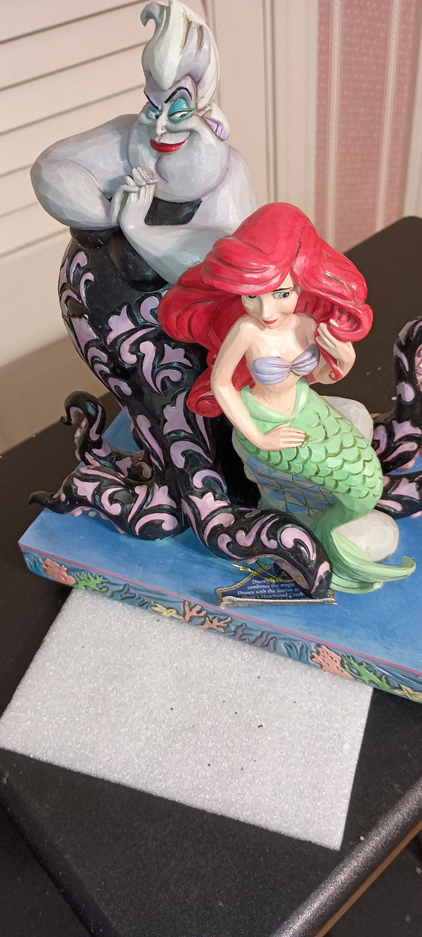 DISNEY TRADITIONS/JIM SHORE-2022 AREL & URSULA FIGURE-NEW IN BOX