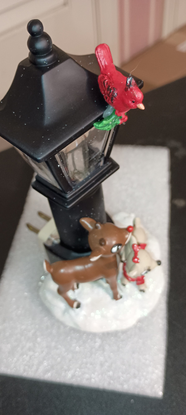 ROMAN-RUDOLPH THE RED NOSE REINDEER- RUDOLPH & CLARICE NIGHT LIGHT-NEW IN BOX.