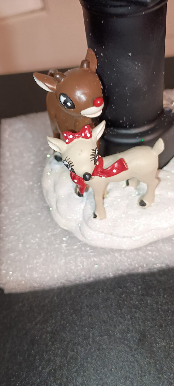 ROMAN-RUDOLPH THE RED NOSE REINDEER- RUDOLPH & CLARICE NIGHT LIGHT-NEW IN BOX.