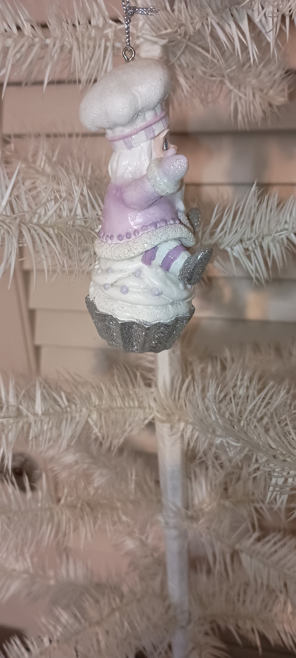 KURT ADLER 4.25" SUGAR PLUM CHEF SANTA ORNAMENT-NEW