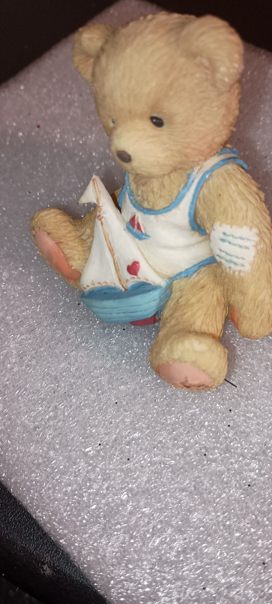 CHERISHED TEDDIES BEAR OF THE MONTH FIGURINE-AUGUST