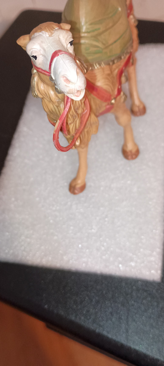 FONTANINI-5" COLLECTION NATIVITY ANIMAL- CAMEL WITH BLANKET