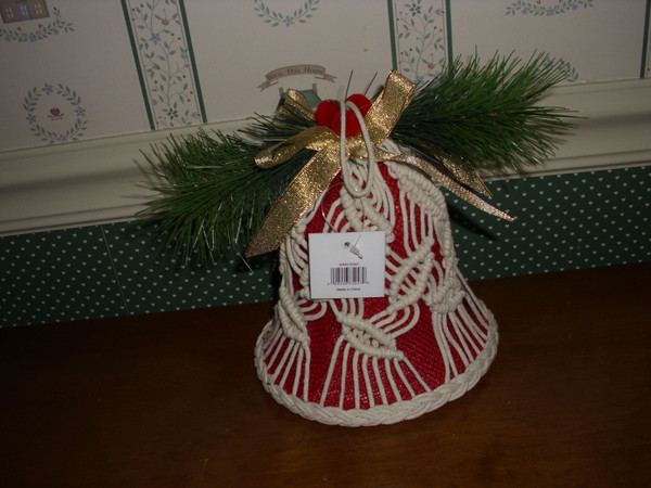 GALLERIE 11 MACRAME BELL ORNAMENT