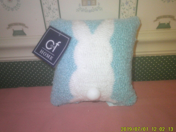 C&F BUNNY BUM EASTER HOOKED PILLOW-NEW 2022