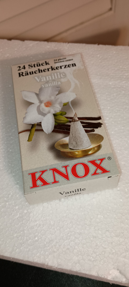 KNOX FRAGRANCE INCENSE CONES-VANILLA