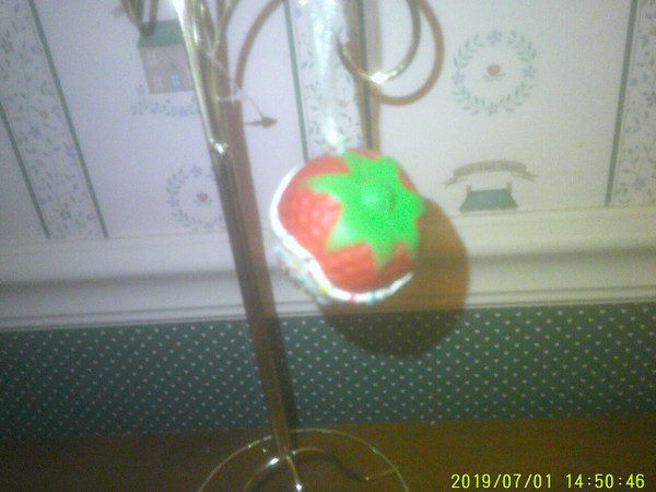 KURT ADLER 2" CHOCOLATE COVERED STRAWBERRY WITH SPRINKLES ORNAMENT