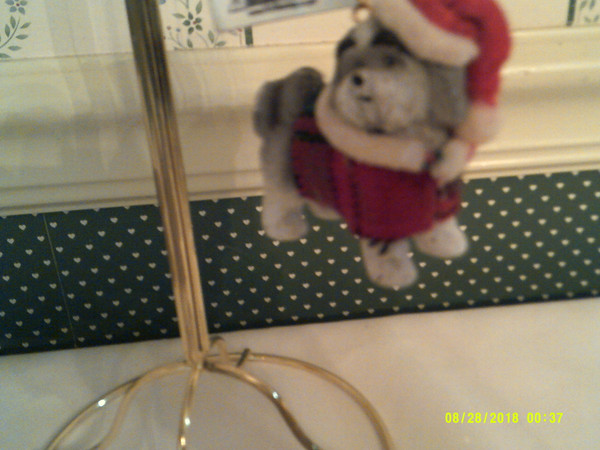 KURT ADLER- PET PARADE- GRAY SHIH TZU ORNAMENT-NEW