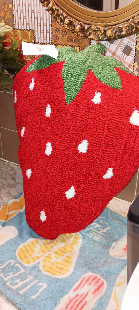 C&F HOME-2025 STRAWBERRY SHAPED PILLOW-NEW-2025