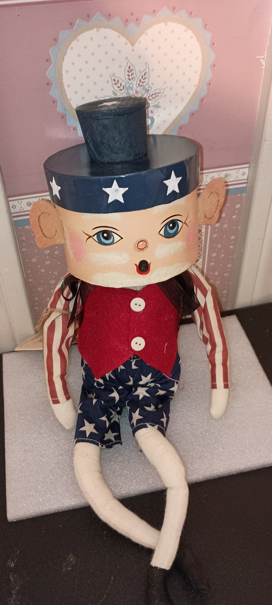 JOE SPENCER- GATHERED TRADITIONS=2023 GLORY SAM ART DOLL-14"H.NEW