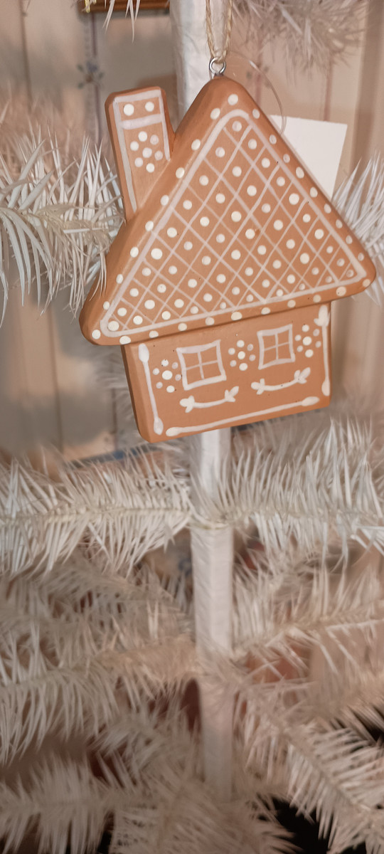 GALLERIE II-2021 GINGERBREAD HOUSE ORNAMENT-NEW