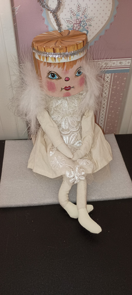 JOE SPENCER-2023 GALLERIE II-GATHERED TRADITIONS ART DOLL-ANGELISA SNOW ANGEL-NEW