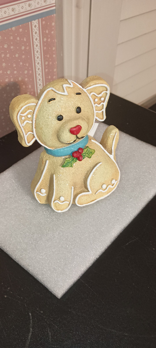 GALLERIE II-GINGERBREAD DOG FIGURE-NEW 2024