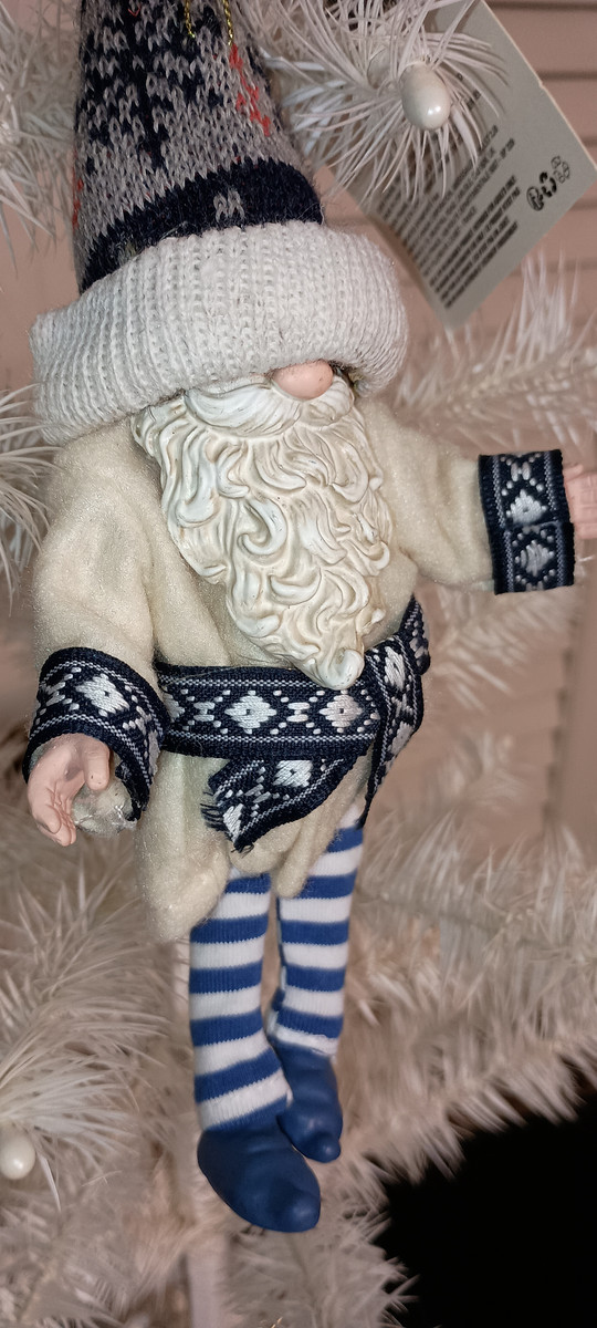 POSSIBLE DREAMS CLOTHIQUE ORNAMENT- ICE BLUE GNOME-2022-NEW