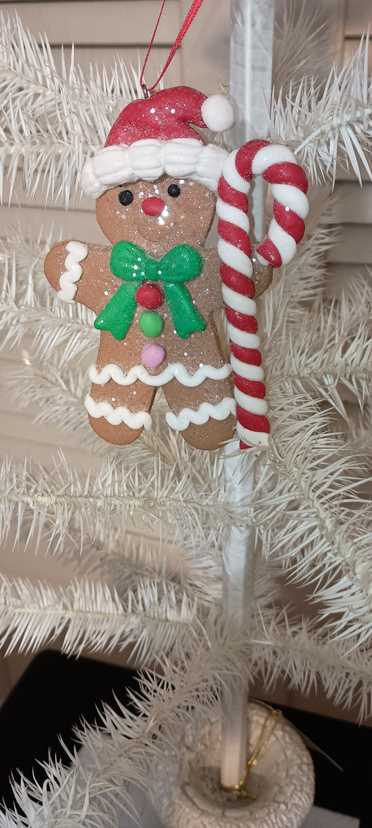 KURT ADLER-2025 GINGERBREAD MAN ORNAMENT-A-AS SHOWN-NEW