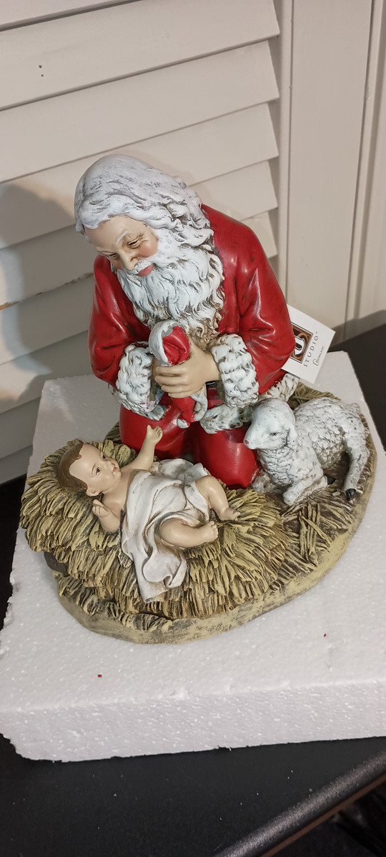JOSEPH'S STUDIO KNEELING SANTAFIGURE-NEW IN BOX