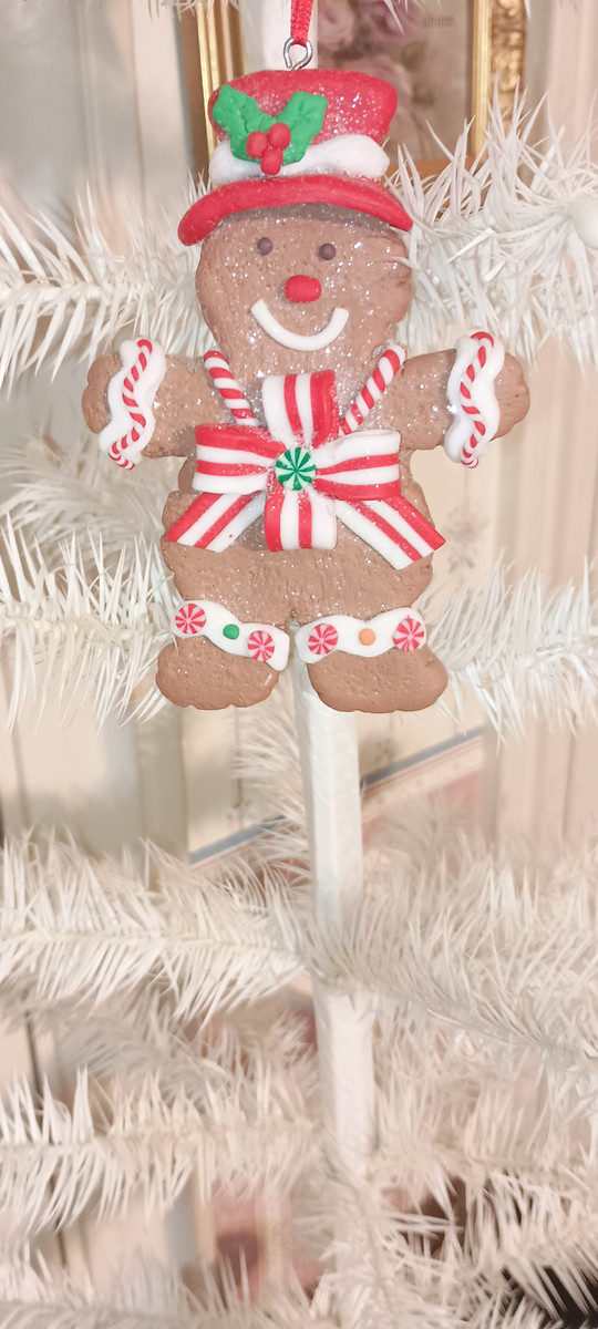KURT ADLER  4.5" GINGERBREAD BOY COOKIE ORNAMENT-NEW 2019