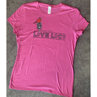 TT LOVE LOCO Logo SS Fuscia Frost/Black Women