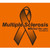 Multple Sclerosis Awareness T-Shirt by MStees-Orange