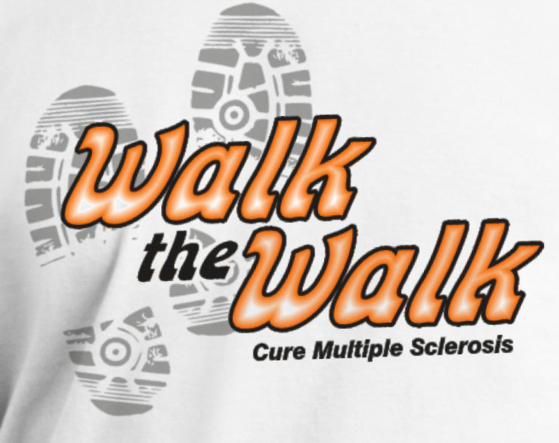 Walk the Walk Multiple Sclerosis Awareness T-shirt