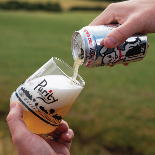 Pouring a Purity bunny hop