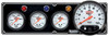 Quickcar Racing Products 3-1 Gauge Panel OP/WT/OT w/5in Tach Black 61-6741