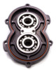 Diversified Machine Billet Alum Rear Cover w/Bearings Black RRC-1386B