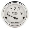 Autometer Old Tyme White 2 1/16in Fuel Gauge Ford 1605