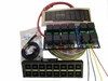 Auto Rod Controls 8 Switch In-Dash Control Module Black Faceplate 8001D