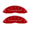 Mgp Caliper Cover 08-13 Corvette Caliper Covers Red 13083SCV6RD